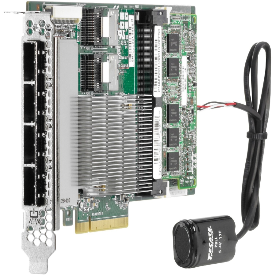 615418-B21 Контроллер HP Smart Array P822/2 ГБ FBWC с двумя внутренними портами и четырьмя внешними портами SAS