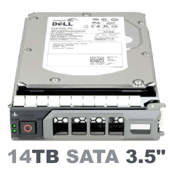 400-AXZO Dell 14 ТБ 6 ГБ 7.2K 3,5-дюймовый SATA-накопитель с F238F