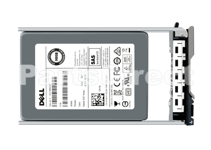 032T3C Твердотельный накопитель Dell 960 ГБ 12G 2,5 SAS RI с G176J